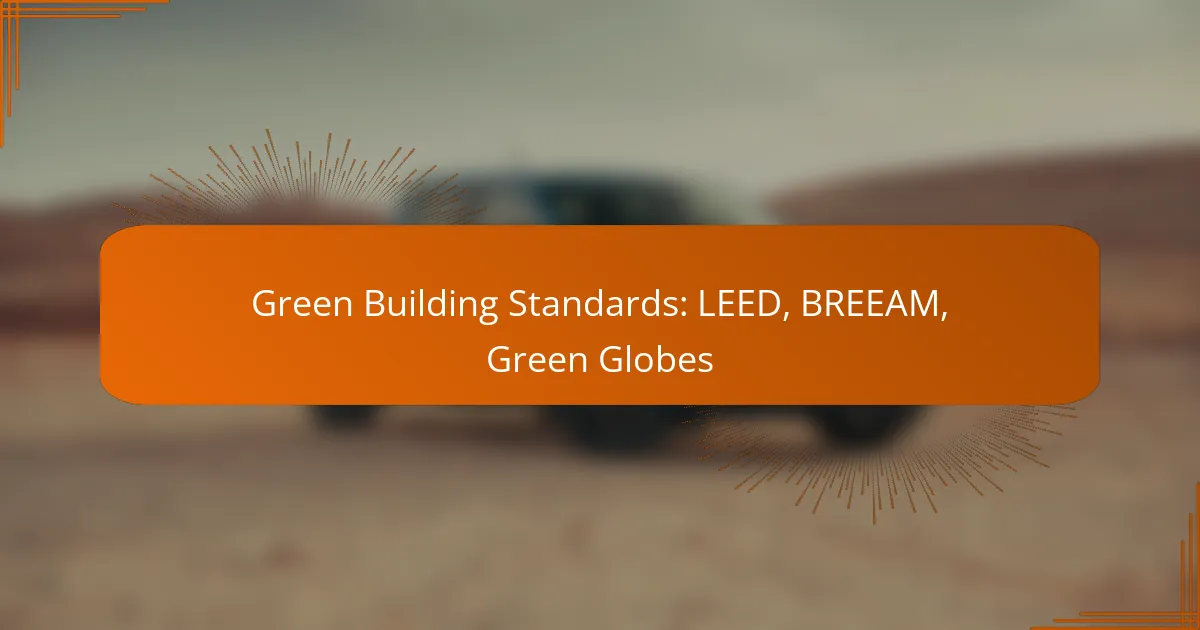 Green Building Standards: LEED, BREEAM, Green Globes