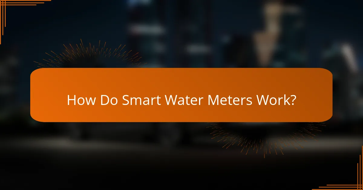 How Do Smart Water Meters Work?