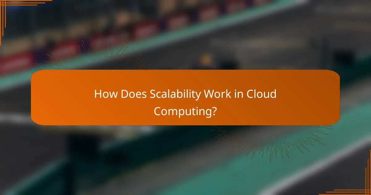 How Does Scalability Work in Cloud Computing?