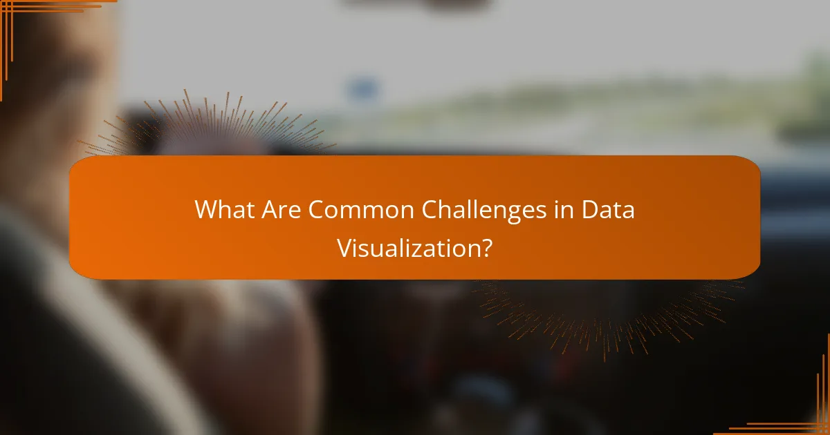 What Are Common Challenges in Data Visualization?