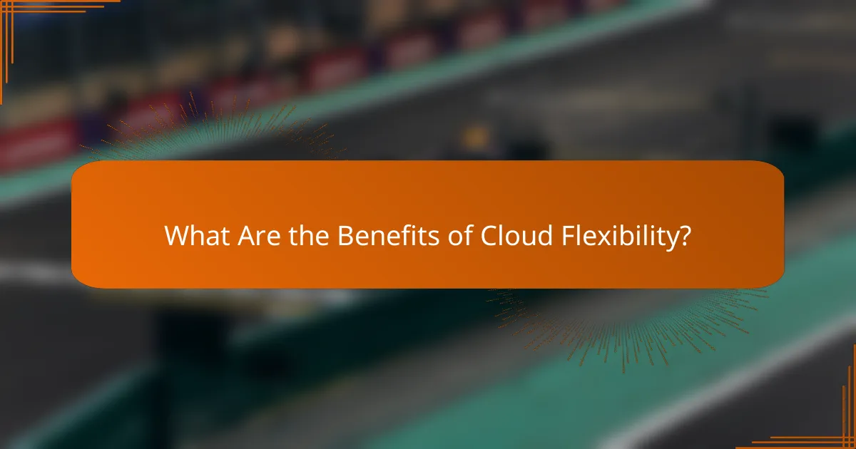 What Are the Benefits of Cloud Flexibility?